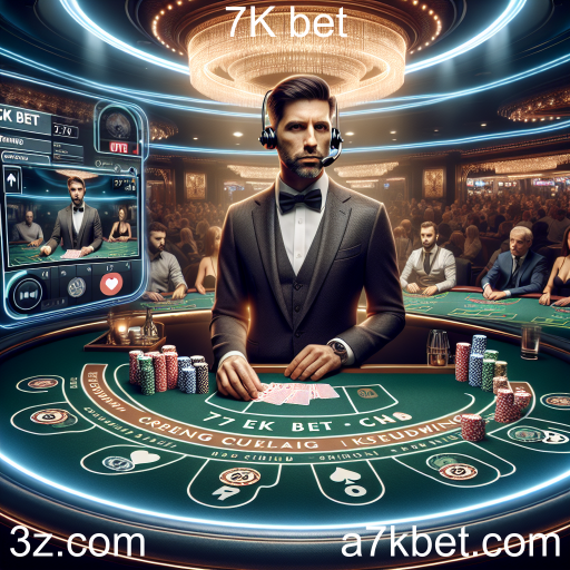 Experiência Imersiva com Crupiê ao Vivo na 7K bet
